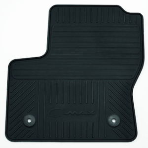 Tepih, spredaj gumiran, črn